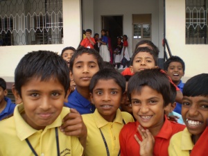 School children at a rural school